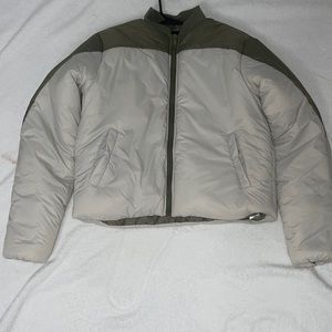Mens boxy fit puffer bomber jacket